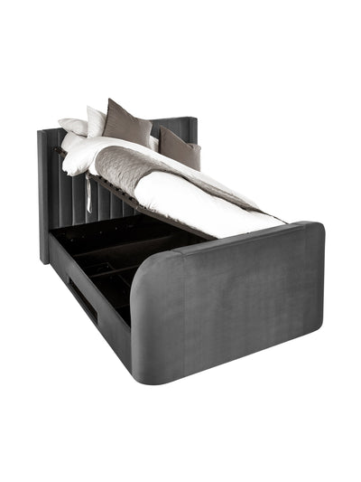 Clara Ottoman TV Bed - Dark Grey – Julian Bowen, view 30