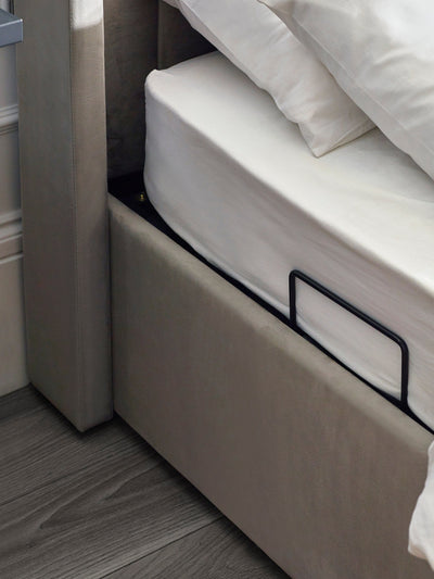Clara Ottoman TV Bed  - Light Grey – Julian Bowen, view 46