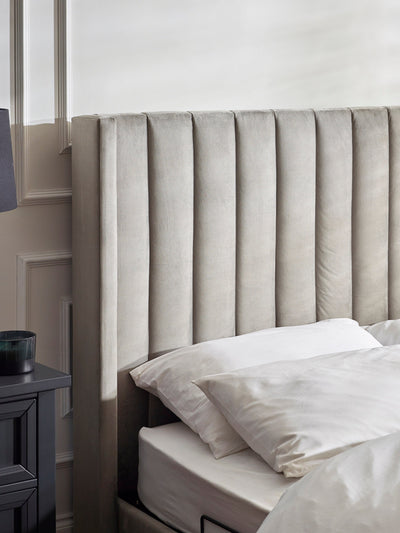 Clara Ottoman TV Bed  - Light Grey – Julian Bowen, view 16