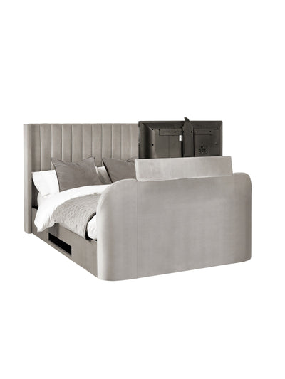 Clara Ottoman TV Bed  - Light Grey – Julian Bowen, view 6