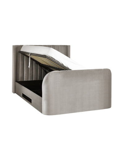 Clara Ottoman TV Bed  - Light Grey – Julian Bowen, view 8