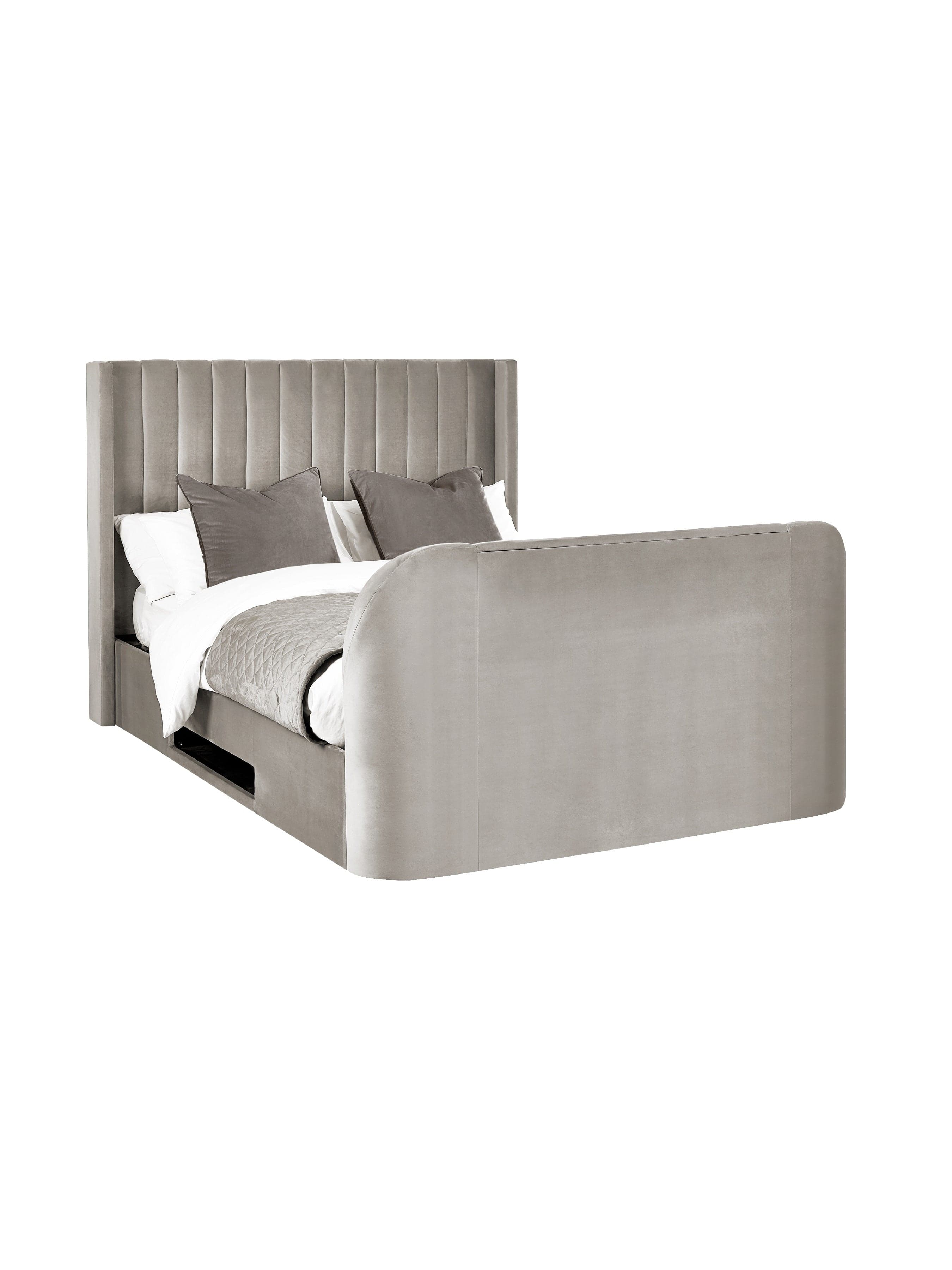 Clara Ottoman TV Bed  - Light Grey – Julian Bowen, view 26