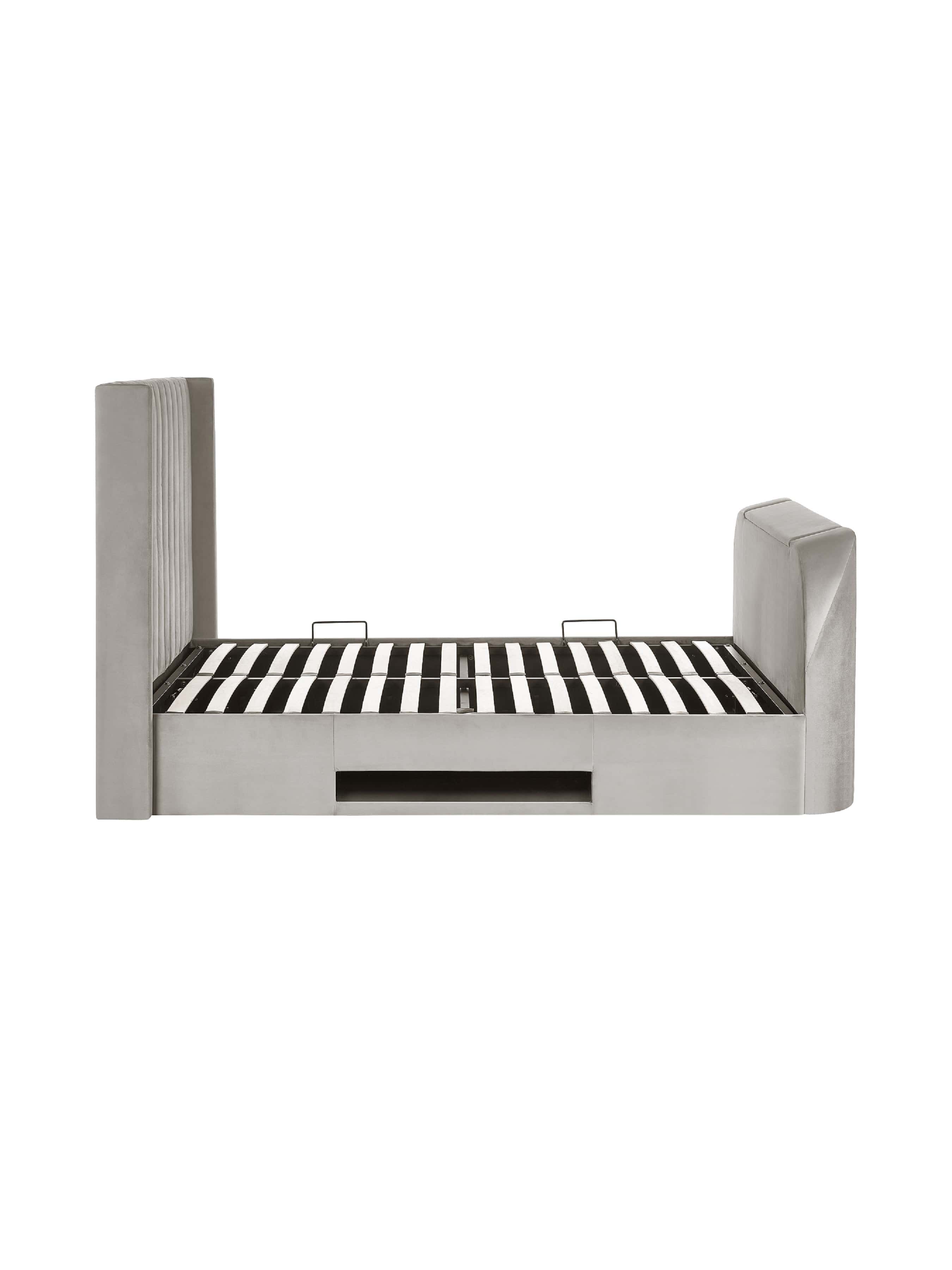 Clara Ottoman TV Bed  - Light Grey – Julian Bowen, view 14