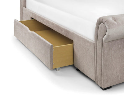 Julian Bowen Fabric Bed Double 135cm 4ft 6in Ravello Bed Bed Kings