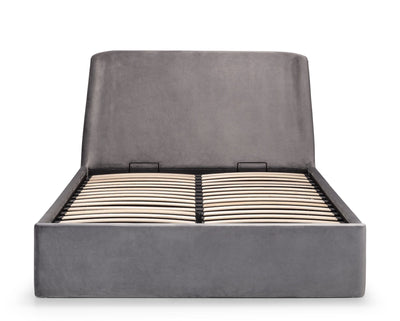 Frida Storage Ottoman Bed - Grey – Julian Bowen, view 5