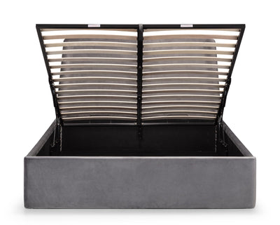Frida Storage Ottoman Bed - Grey – Julian Bowen, view 6