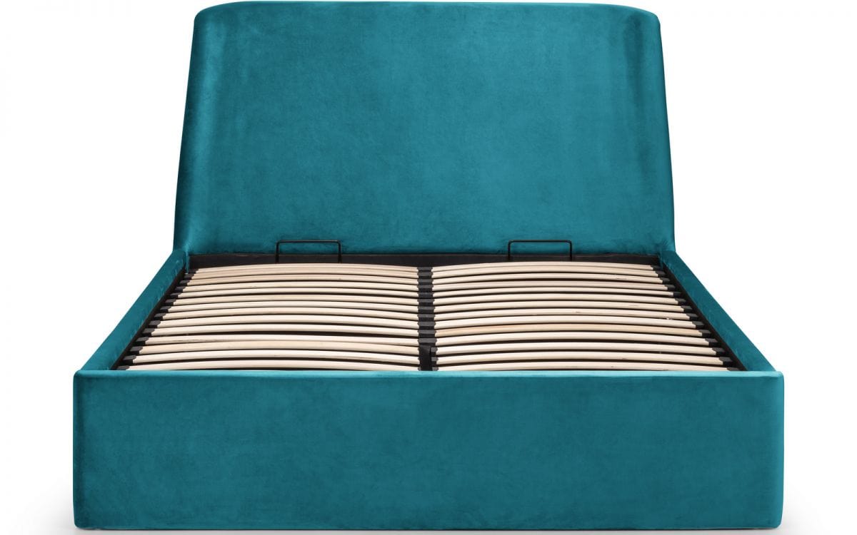 Frida Storage Ottoman Bed - Teal – Julian Bowen, view 6