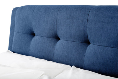 Julian Bowen Fabric Bed Fullerton 4 Drawer Bed - Blue Bed Kings