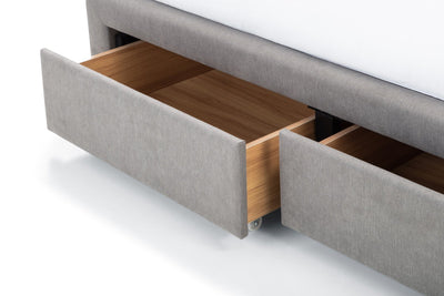 Fullerton 4 Drawer Bed - Grey – Julian Bowen, view 4