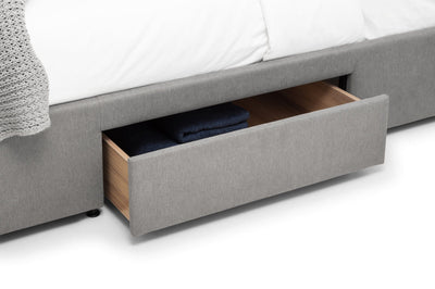 Fullerton 4 Drawer Bed - Grey – Julian Bowen, view 5