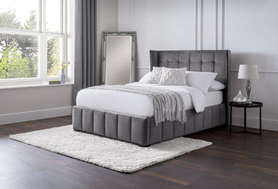 Gatsby Bed - Light Grey – Julian Bowen, view 2