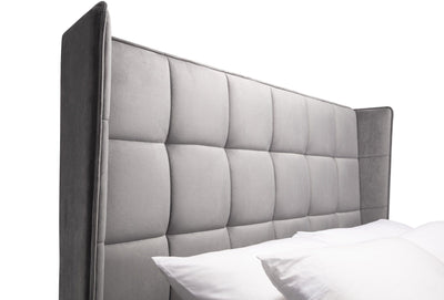 Gatsby Storage Ottoman Bed - Light Grey – Julian Bowen, view 9
