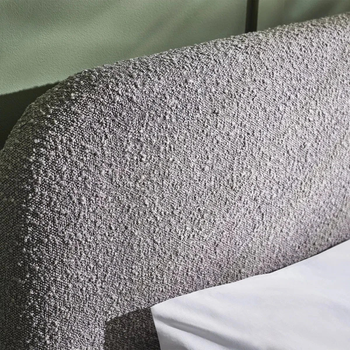 Hannah Boucle Bed - Grey – Julian Bowen, view 4