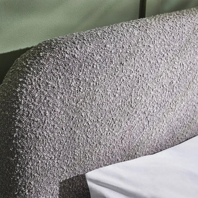 Hannah Boucle Bed - Grey – Julian Bowen, view 4