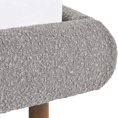 Hannah Boucle Bed - Grey – Julian Bowen, view 9