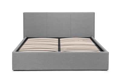 Rialto Lift-Up Storage Bed In Linen Fabric - Light Grey – Julian Bowen, view 4