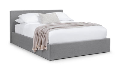 Rialto Lift-Up Storage Bed In Linen Fabric - Light Grey – Julian Bowen