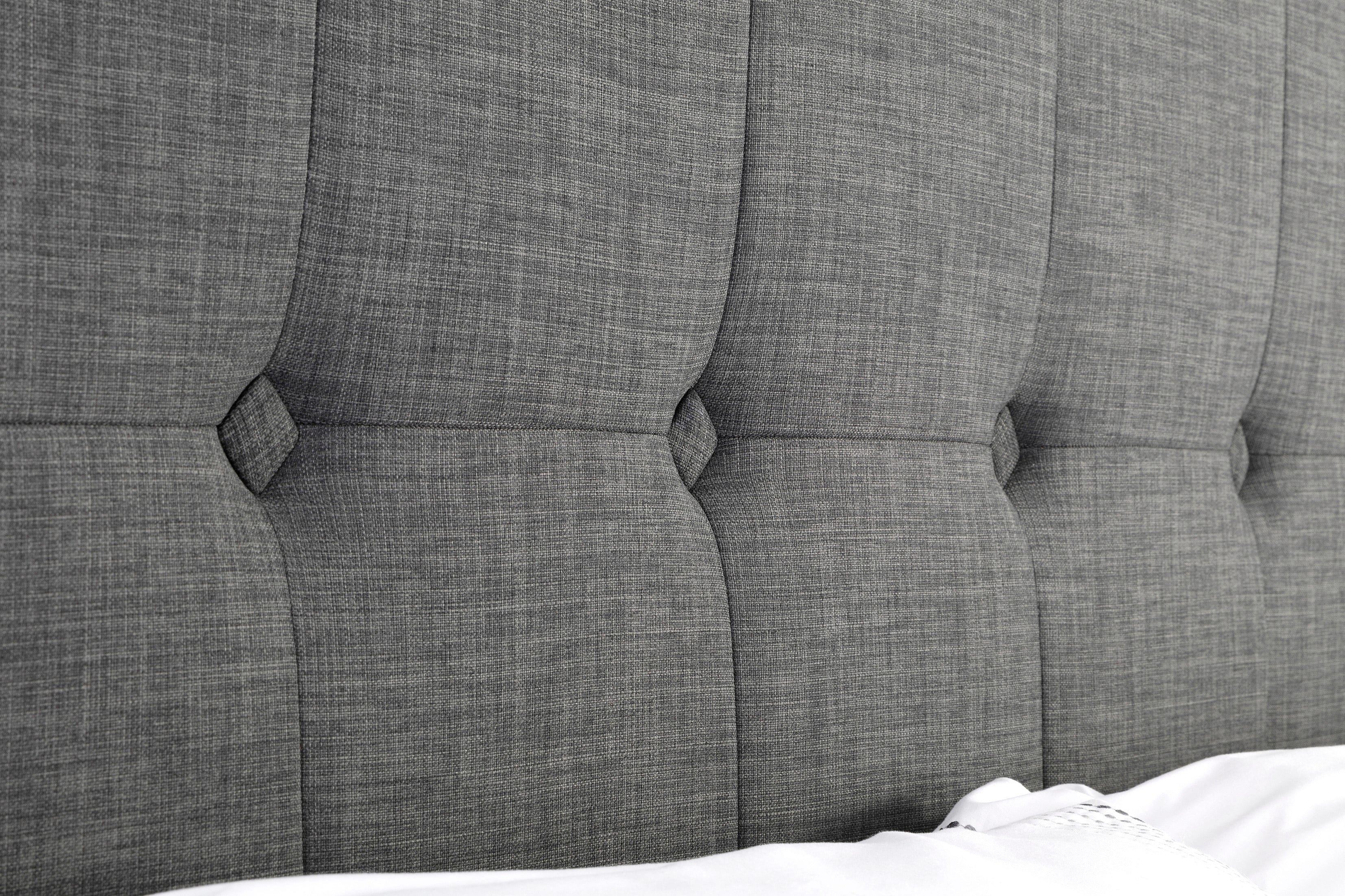 Sorrento Lift-Up Fabric Storage Bed - Slate Linen – Julian Bowen, view 6