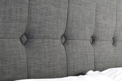 Sorrento Lift-Up Fabric Storage Bed - Slate Linen – Julian Bowen, view 6