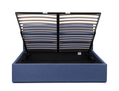 Rialto Lift-Up Storage Bed - Blue Linen – Julian Bowen, view 10