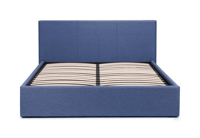 Rialto Lift-Up Storage Bed - Blue Linen – Julian Bowen, view 4