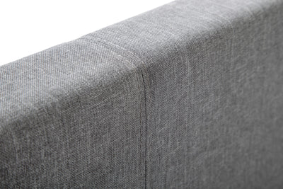 Rialto Light Grey Linen Bed - Grey Linen – Julian Bowen, view 3