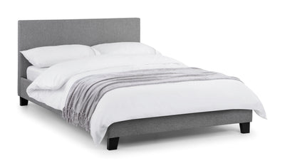 Rialto Light Grey Linen Bed - Grey Linen – Julian Bowen, view 6