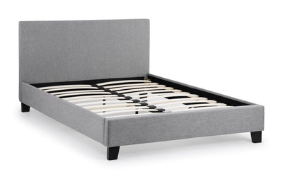 Rialto Light Grey Linen Bed - Grey Linen – Julian Bowen, view 2
