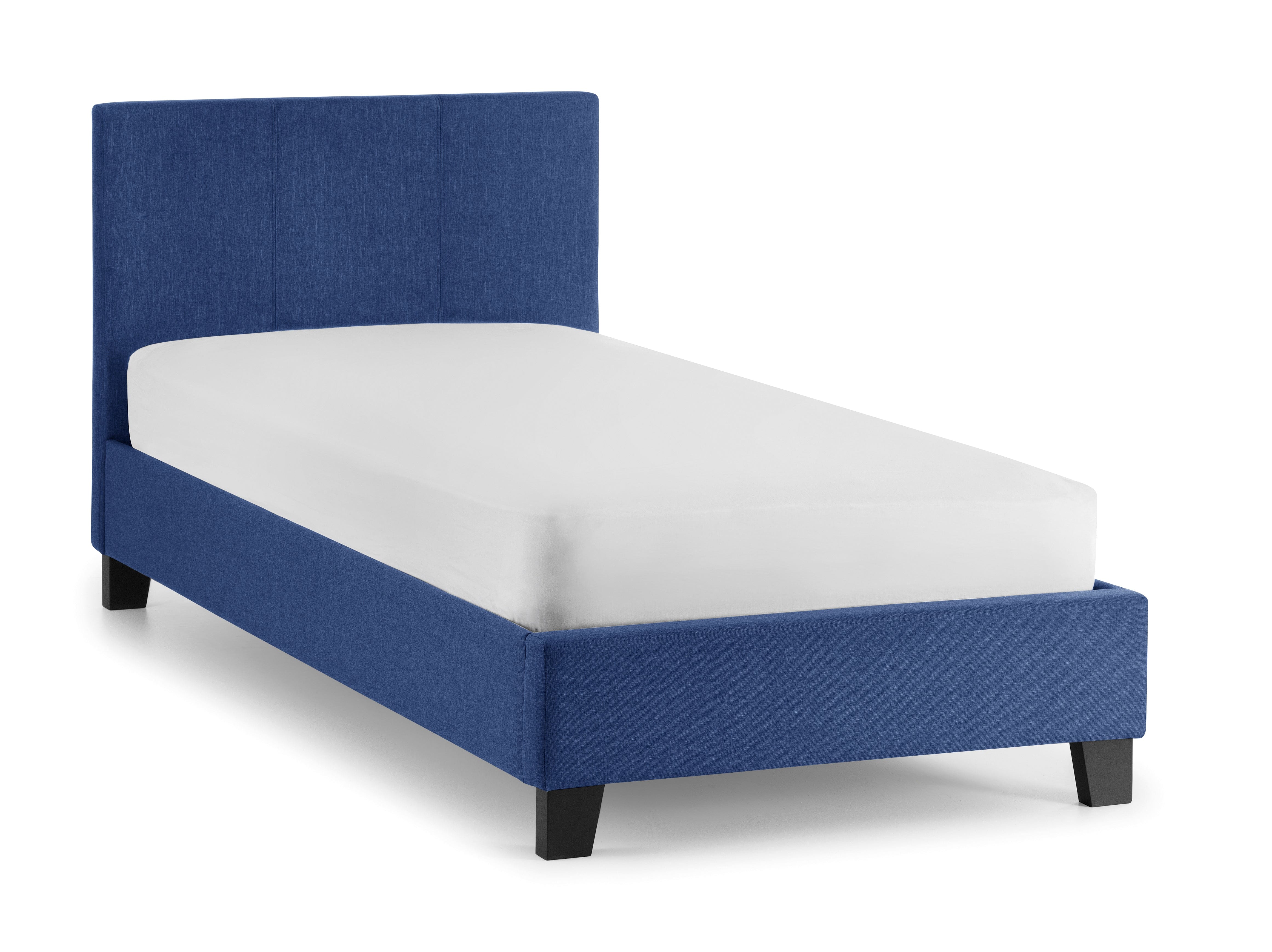 Rialto Linen Bed - Blue – Julian Bowen, view 2