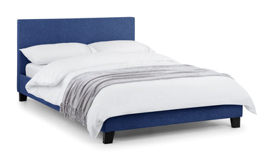 Rialto Linen Bed - Blue – Julian Bowen, view 7