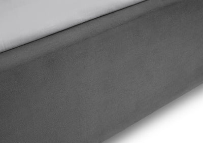 Rosa Velvet Bed - Grey – Julian Bowen, view 11