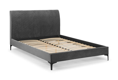 Sanderson Diamond Quilted Velvet Bed – Julian Bowen, view 3