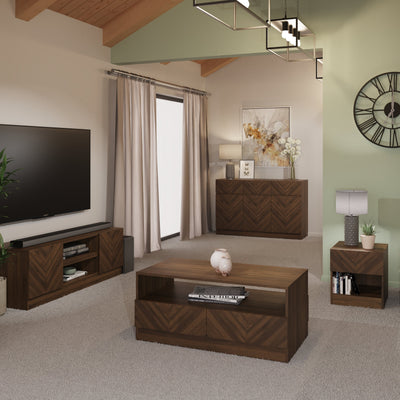 Catania Lamp Table Royal Walnut – GFW, view 3