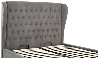 Dakota Ottoman Bed With Solid Base Grace Pewter – GFW, view 22