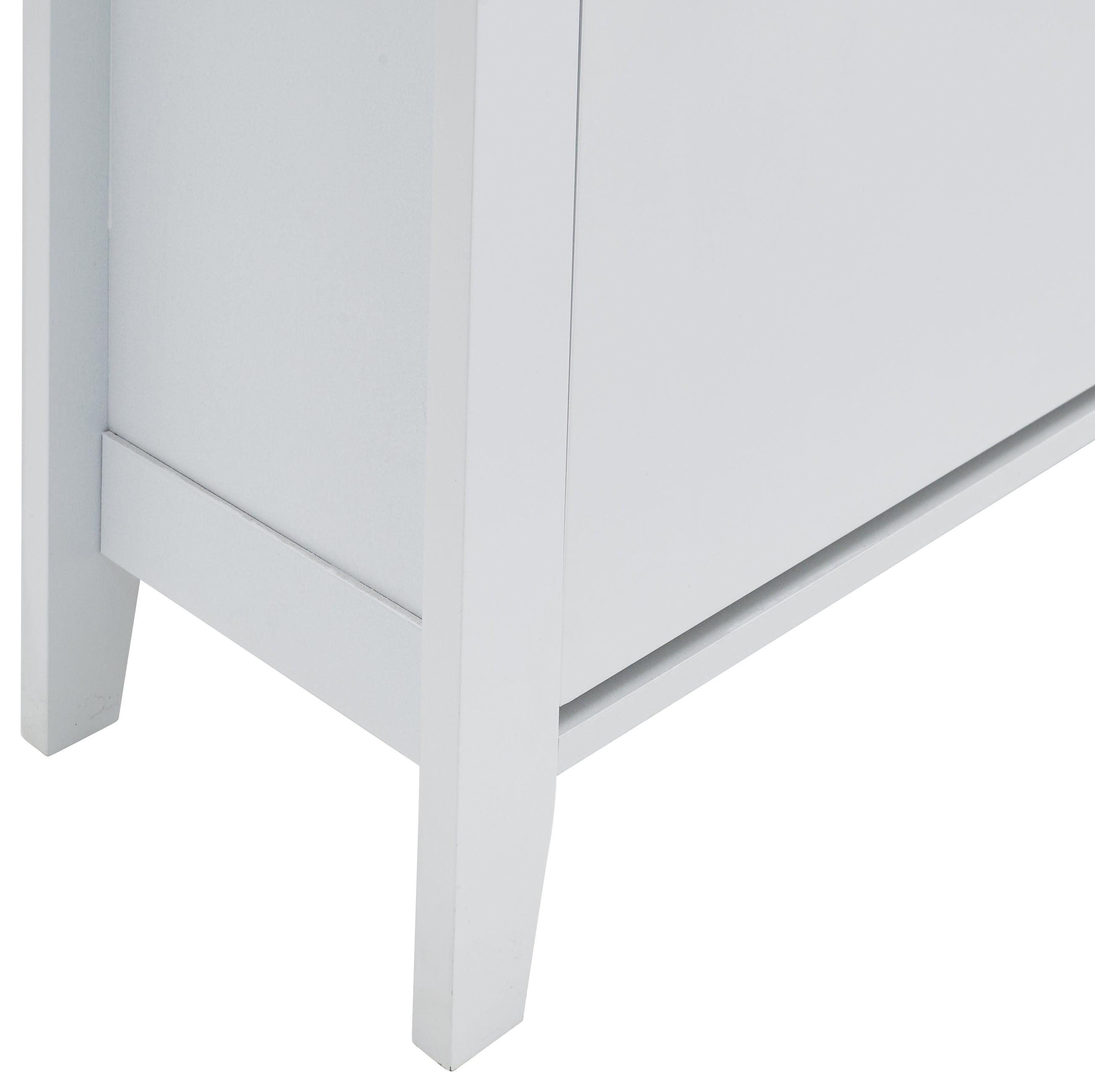 Deluxe Two Tier Shoe Cabinet – White