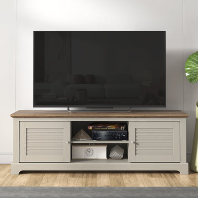 Salcombe TV Unit Light Grey – GFW, view 2