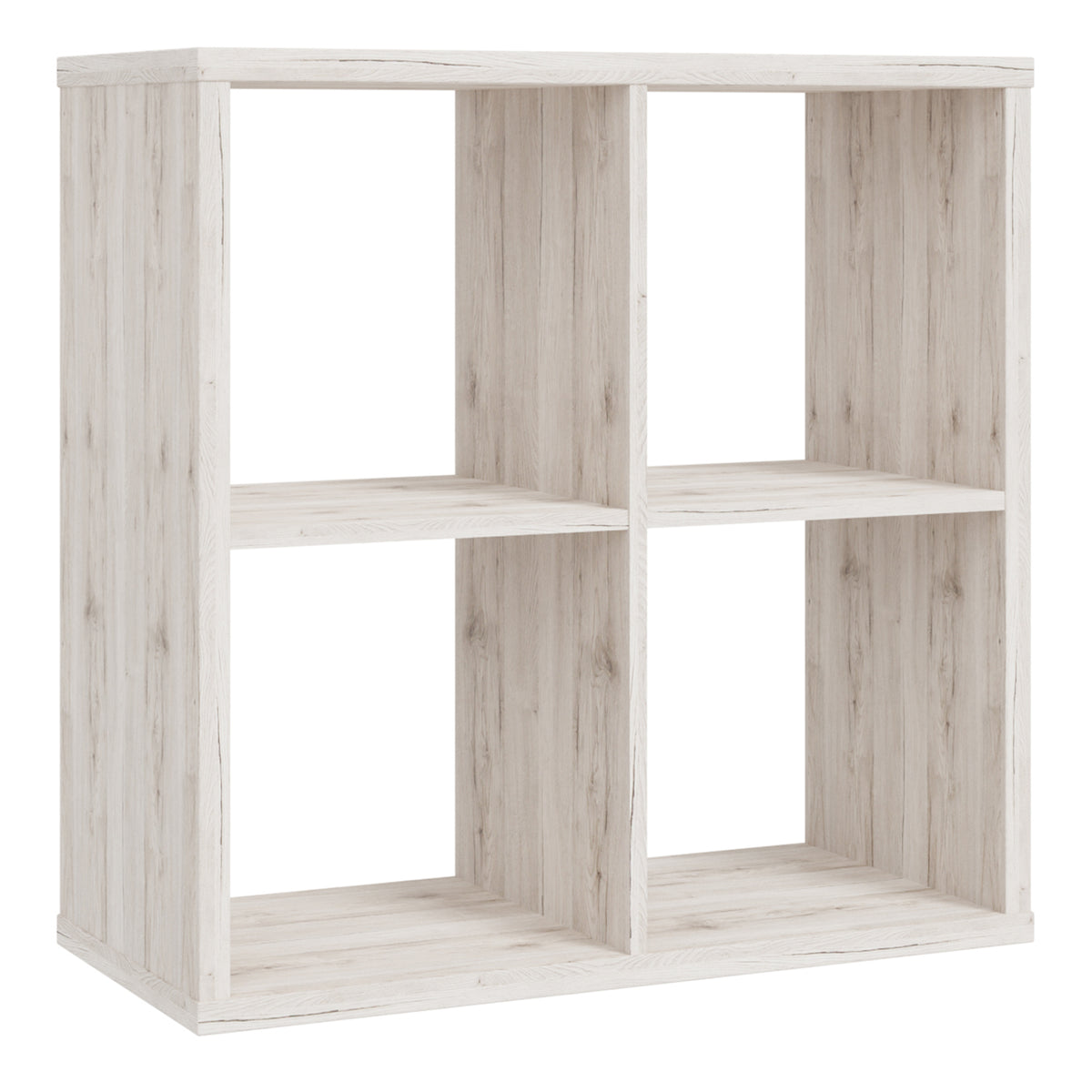 Mauro 2x2 cube storage unit in sand oak