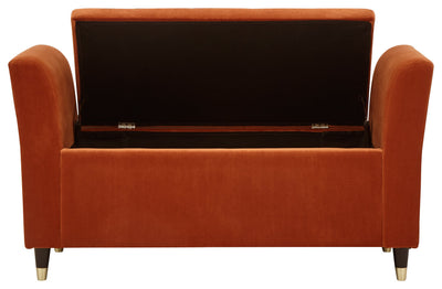 Genoa Window Seat Russet Fabric – GFW, view 9