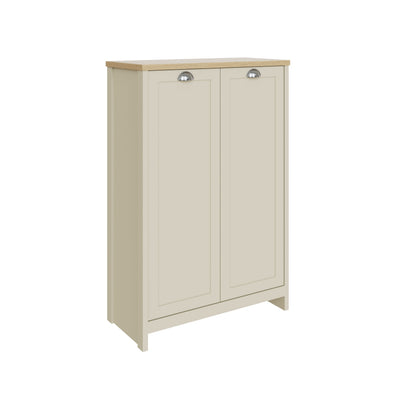 Lancaster 2 Door Shoe Cabinet Cream – GFW