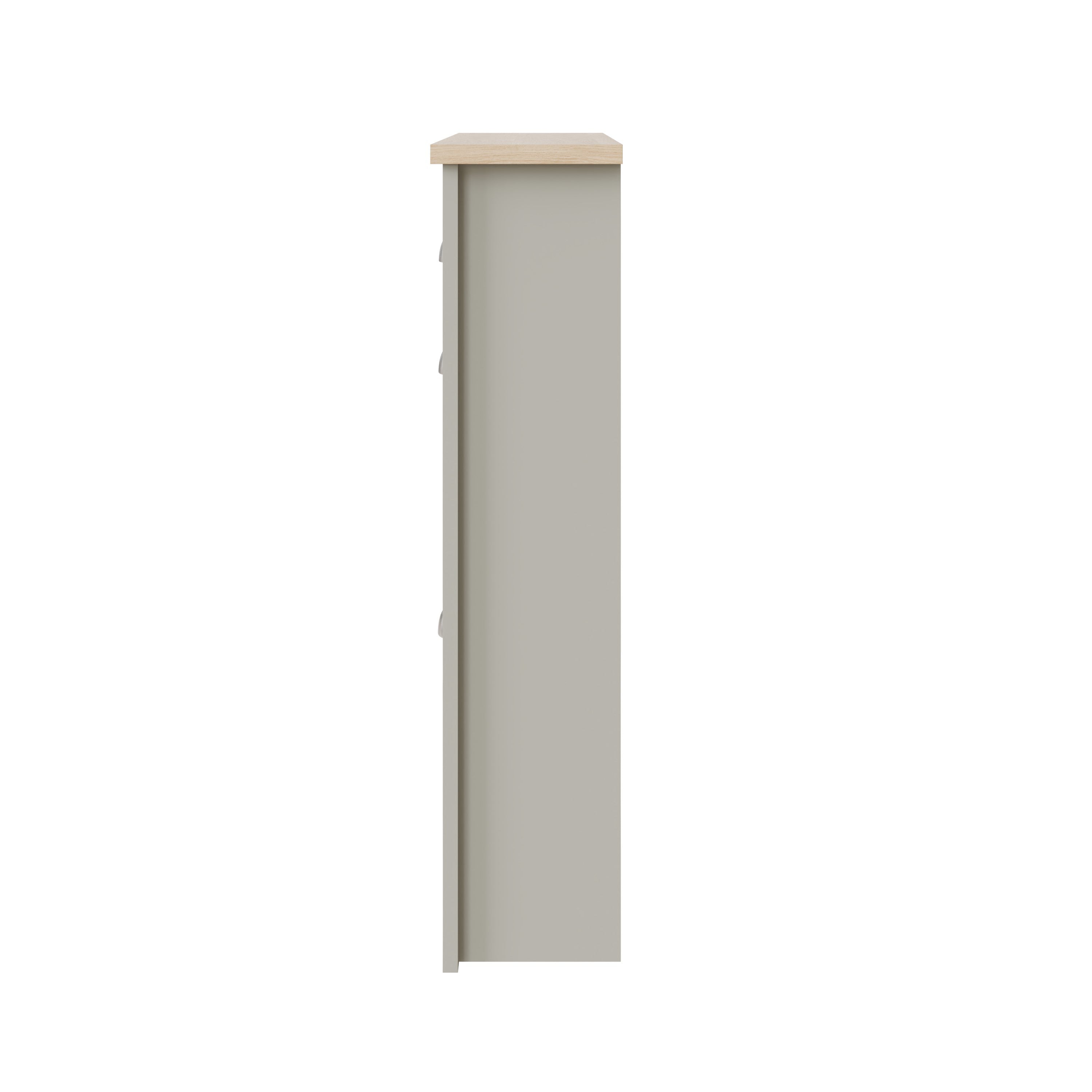 Lancaster 2Dr 1Drw Shoe Cabinet Grey – GFW, view 13