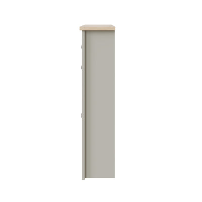 Lancaster 2Dr 1Drw Shoe Cabinet Grey – GFW, view 13