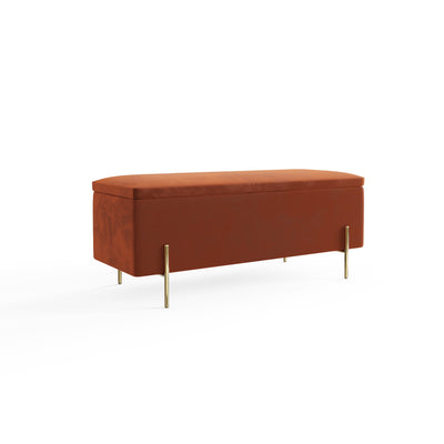 Mystica Ottoman Storage Bench Russet – GFW