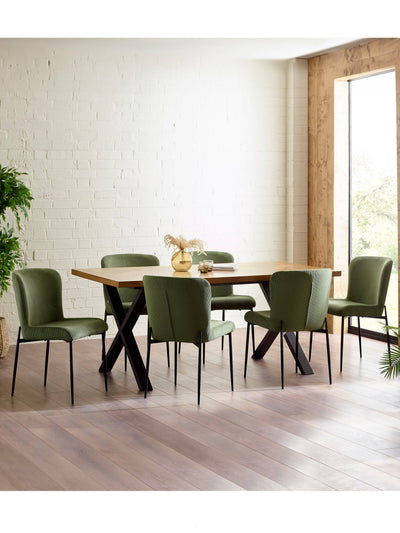 Leonie Dining Chairs - Green (Set of 2) – Julian Bowen, view 12