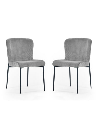 Leonie Dining Chairs - Grey (Set of 2) – Julian Bowen