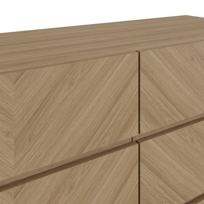 Catania 3+3 Drawer Chest Euro Oak – GFW, view 4