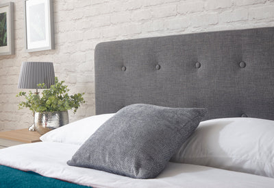Ashbourne Fabric Upholstered Bed Grey – GFW, view 35
