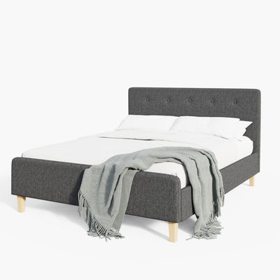 Ashbourne Fabric Upholstered Bed Grey – GFW, view 33