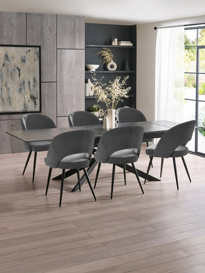 Ella Dining Chairs - Onyx (Set of 2) – Julian Bowen, view 12