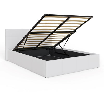 End Lift Ottoman Bed White – GFW, view 7