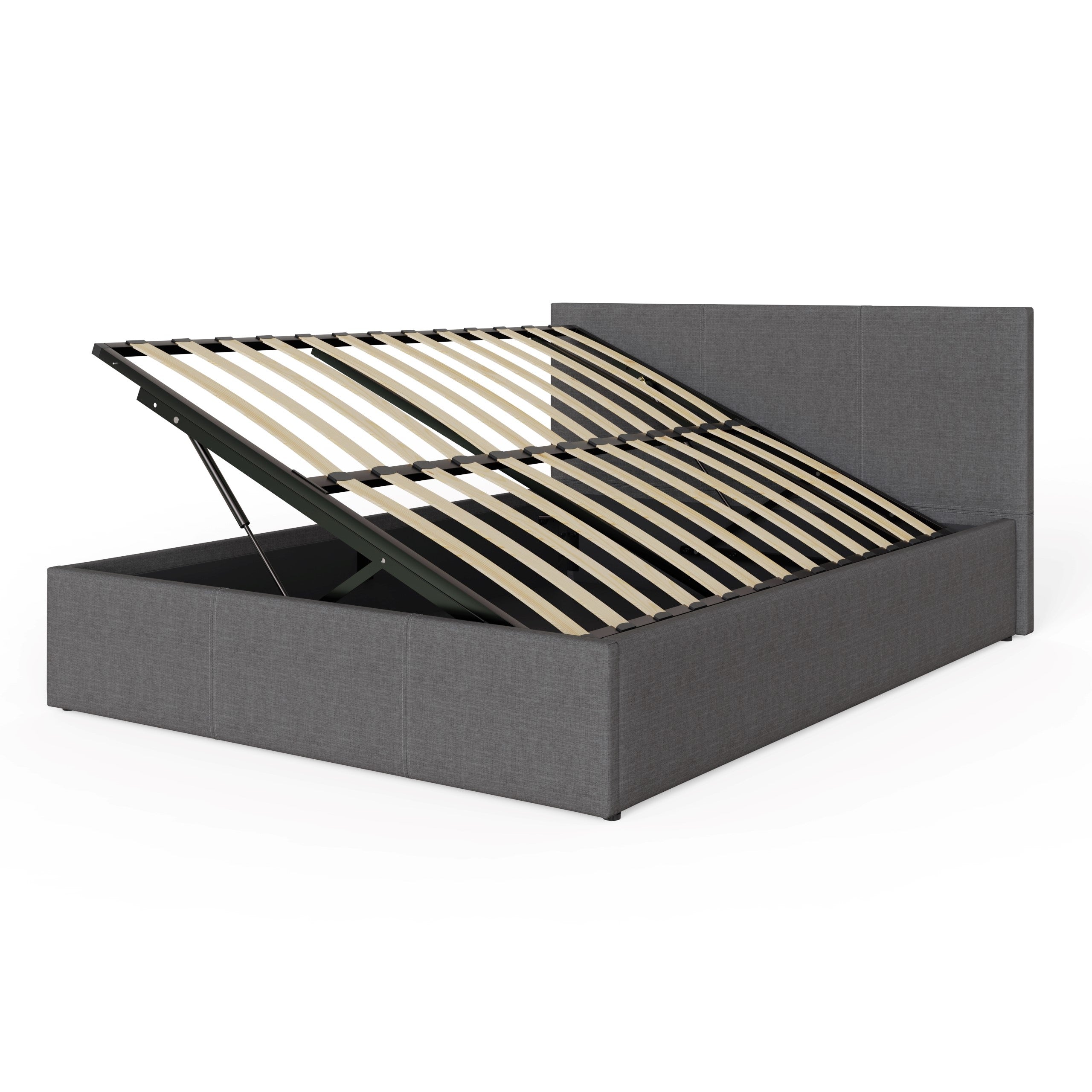 Side Lift Ottoman Bed Grey – GFW, view 4